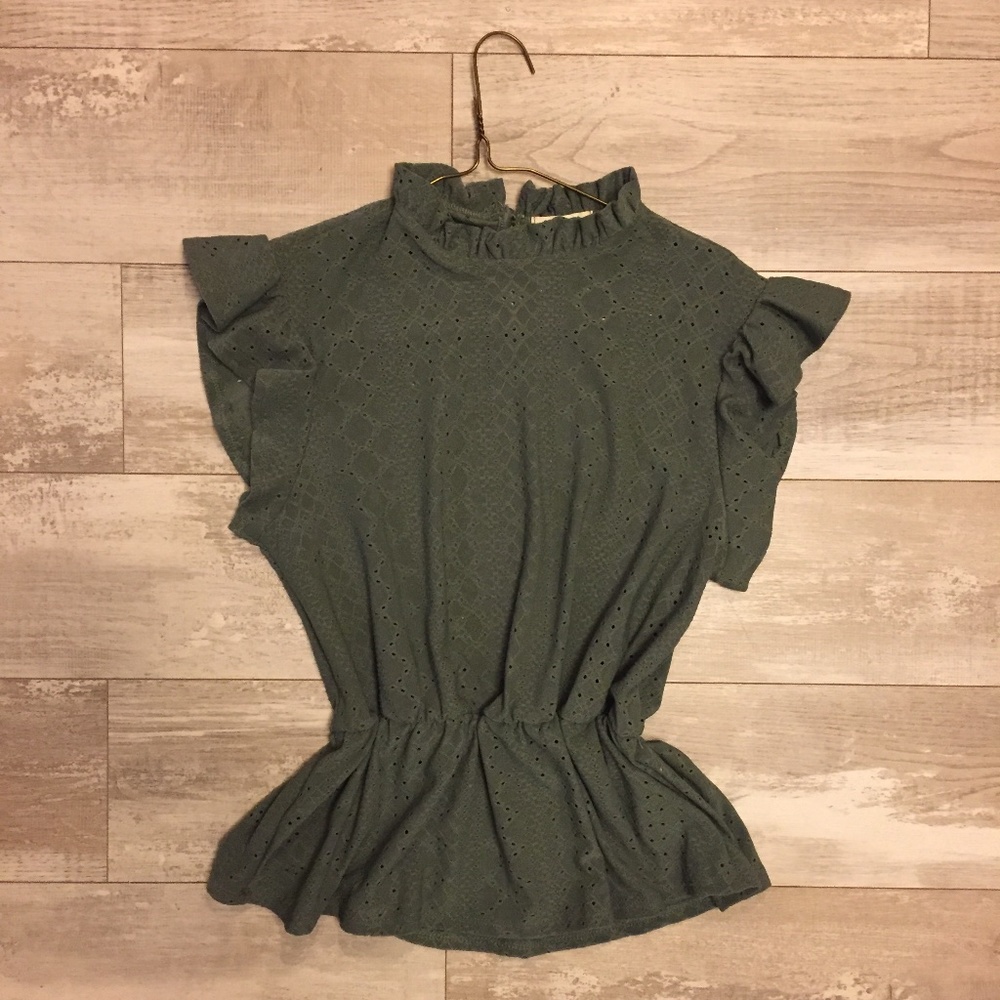 NWT Army Green Sleeveless Top
